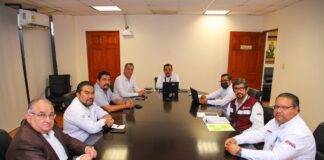 Se reúnen Alcalde Alfonso Peña Rodríguez personal de COMAPA y CFE para buscar soluciones de apagones en planta Rancho Grande