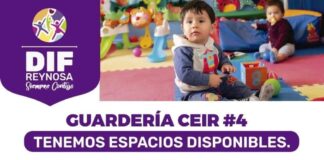 Ofrece DIF Reynosa cupo en Guardería CEIR 4