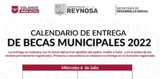 Entrega Gobierno de Reynosa becas municipales.