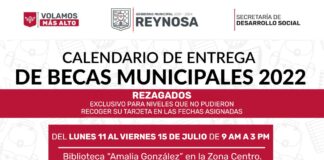 Continúa Gobierno de Reynosa entrega de Becas municipales para rezagados