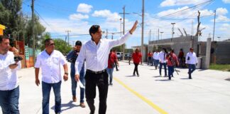 Inauguró Alcalde Carlos Peña Ortiz nueva pavimentación hidráulica