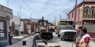 Lleva a cabo Gobierno Municipal trabajo de bacheo en la Cañada