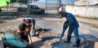 Reparó COMAPA fuga de agua en estación de bombeo Nuevo México