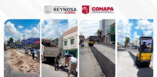 Concluye COMAPA de Reynosa recarpeteo en colonia Rodríguez