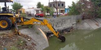 Desazolva Gobierno de Reynosa rejillas y pluviales por acumulación de basura
