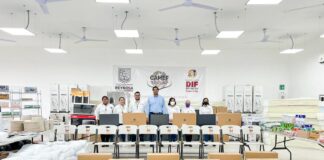 Entregó Carlos Peña Ortiz insumos alimenticios y mobiliario al CAMEF-Reynosa.