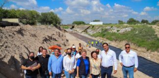 Supervisó Carlos Peña Ortiz revestimiento del dren El Anhelo en Jarachina