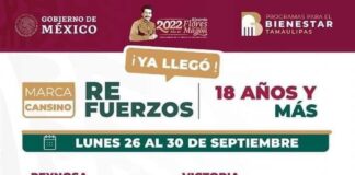 INICIAN HOY MARTES Y MAÑANA MIERCOLES VACUNACION CONTRA COVID-19 A PERSONAS DE 18 AÑOS Y MAS EN REYNOSA.
