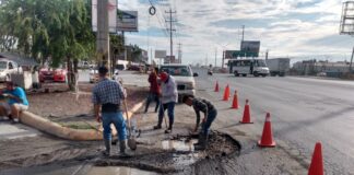 Reparó COMAPA fugas de agua potable en atención a reportes