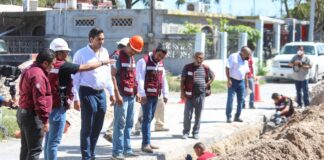 Supervisó Alcalde rehabilitación de drenaje en colonia Electricistas