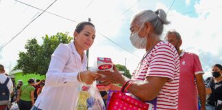 Atendió Gobierno de Reynosa a familias de la Rosalinda Guerrero.