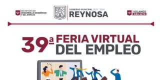 Invita Gobierno de Reynosa a Feria Virtual de Empleo # 39