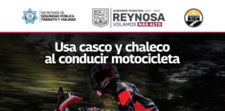 Recomienda Gobierno de Reynosa usar protección al conducir motocicletas