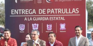 Entregó Américo Villarreal Anaya patrullas de la Guardia Estatal en Reynosa