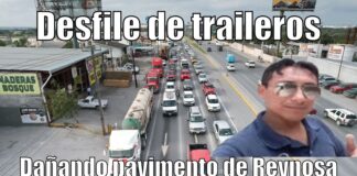 HABITANTES DE LA CIUDAD DE REYNOSA, NO ESTAN CONFORMES CON EL DESTROZO DE LAS CALLES POR PARTE DE LAS UNIDADES DE TRANSPORTE PESADO.