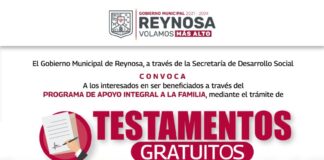 Últimos días de Testamentos Gratuitos del Gobierno de Reynosa.