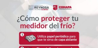 Recomiendan COMAPA y Municipio cuidado de tubería por bajas temperaturas