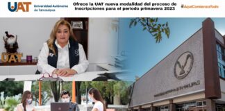 Ofrece la UAT nueva modalidad del proceso de inscripciones para el ciclo escolar primavera 2023