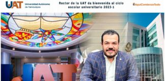 Rector de la UAT da bienvenida al ciclo escolar universitario 2023-1