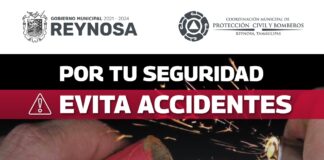 Exhorta PCyB de Reynosa a evitar uso de pirotecnia