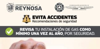 Exhorta Protección Civil de Reynosa revisión a instalación de gas doméstico