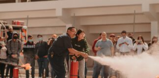 Impartió PCyB de Reynosa taller sobre combate de incendios