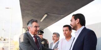 Presidió Américo Villarreal Anaya reunión del C5 con Carlos Peña Ortiz