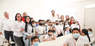Inauguró Carlos Peña Ortiz Comedor Escolar en San Valentín