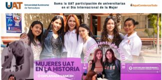 Organiza UAT participación de universitarias en eventos del Día Internacional de la Mujer