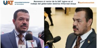 Reconoce rector de la UAT logros en el trabajo del gobernador Américo Villarreal Anaya