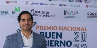 *Recibió Carlos Peña Ortiz recibió Premio Nacional al “Buen Gobierno Municipal 2022″*