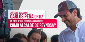 BUENA ES LA ACEPTACION DE LOS CIUDADANOS REYNOSENSES PARA CARLOS PEÑA ORTIZ, SI ACEPTARA REELEGIRSE