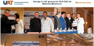 Entrega la UAT generación 2018-2023 de Medicina Matamoros