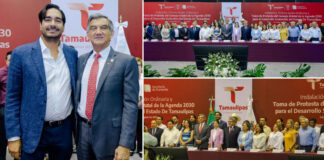 Rindió protesta en Consejo Estatal de Agenda 2030 Alcalde Carlos Peña Ortiz junto al Gobernador Américo Villarreal Anaya