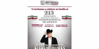 Invita Alcalde de Reynosa a celebrar Grito de Independencia en la plaza principal