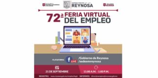Anuncia Gobierno de Reynosa la 72° Feria Virtual de Empleo