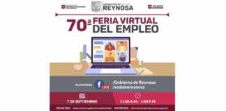 Invita Gobierno de Reynosa a participar en Feria Virtual del Empleo