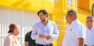 Supervisó Alcalde Carlos Peña Ortiz calidad en pavimentación hidráulica de 8.6 MDP