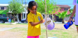 Niños y niñas principales promotores ecológicos en Reynosa