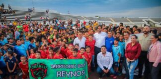 Inauguró Alcalde Carlos Peña Ortiz Torneo de Futbol Interligas “Volamos Mas Alto”
