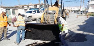 PROSIGUE SERVICIOS PRIMARIOS CON BACHEO PARA MEJORAR FLUJO VEHICULAR