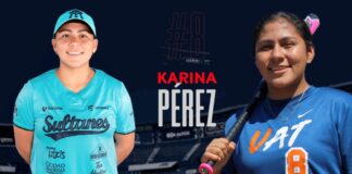 Karina Pérez, alumna de la UAT, se destaca en el softbol profesional mexicano