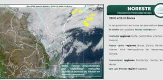 Protección Civil Reynosa mantiene alerta ante pronóstico de lluvia
